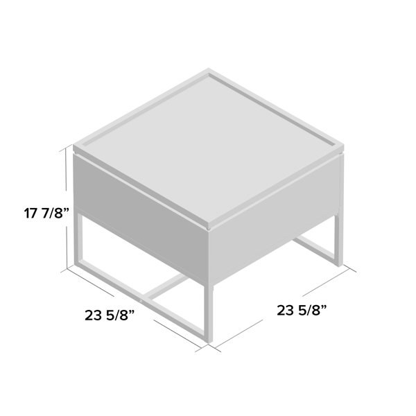 17 Stories Lift Top Trestle Coffee Table with Storage & Reviews